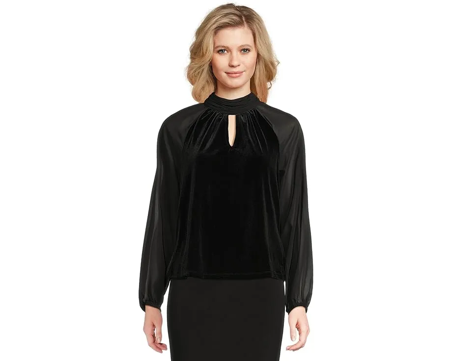 Топ Vince Camuto с воротником стойкой и длинным рукавом