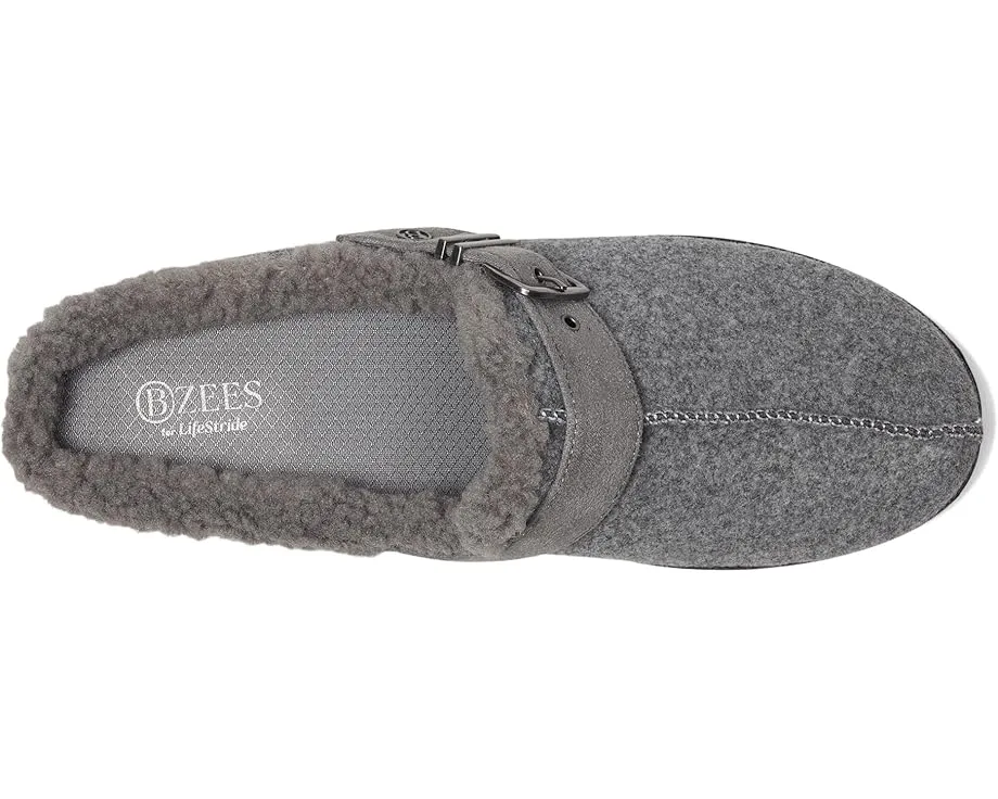 Тапочки-слипоны Bzees Eternity из флиса с искусственным мехом