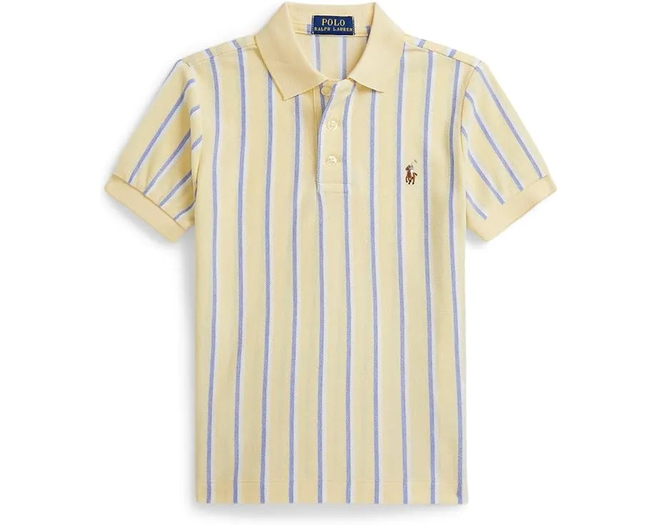 Поло Polo Ralph Lauren из оксфордской сетки в полоску для малышей и детей младшего возраста