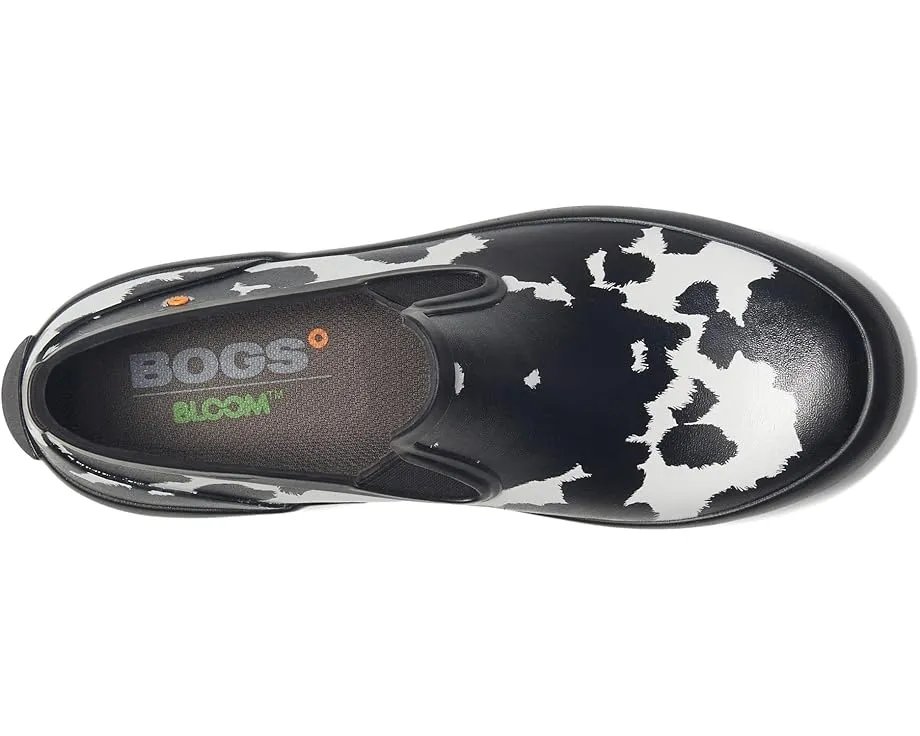 Слипоны Bogs Patch Slip-On Cow с принтом под коровью кожу