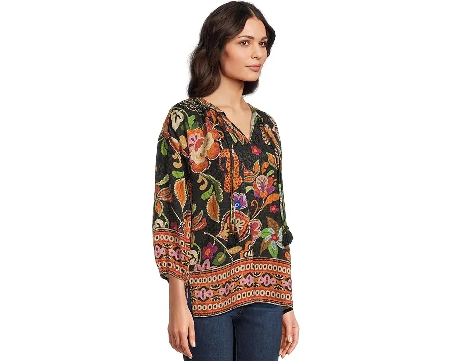 Блуза Margot с ярким цветочным принтом Johnny Was