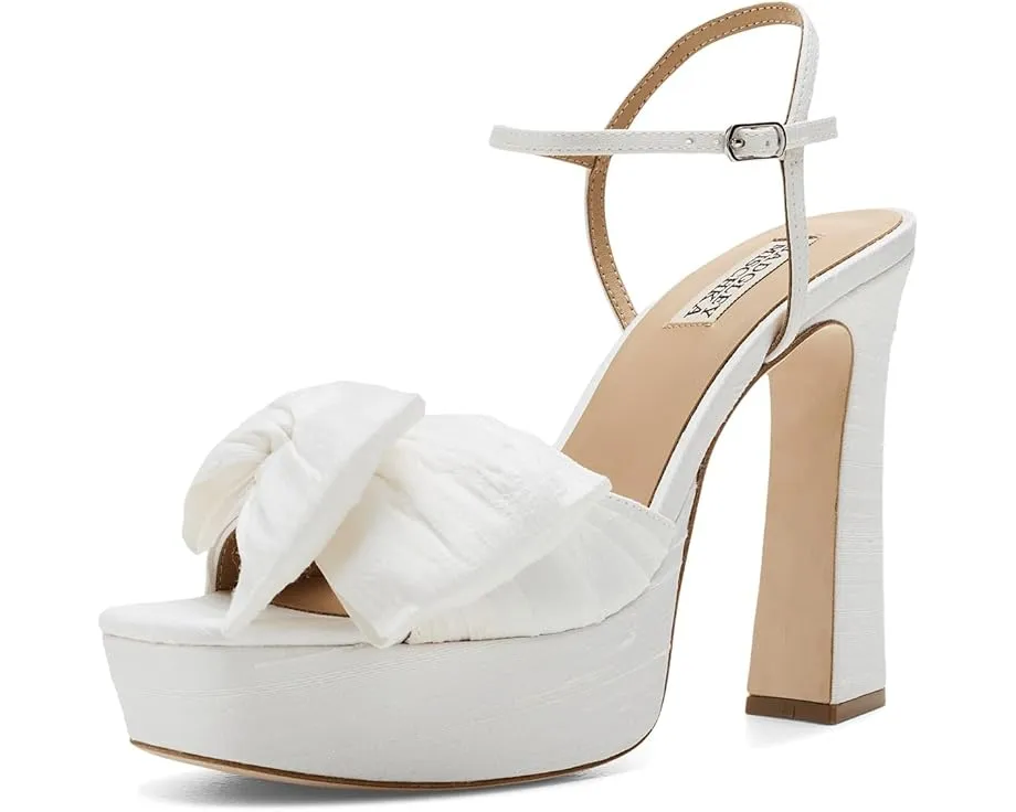 Badgley Mischka Oliva — эффектные туфли с квадратным носком, бантом и платформой