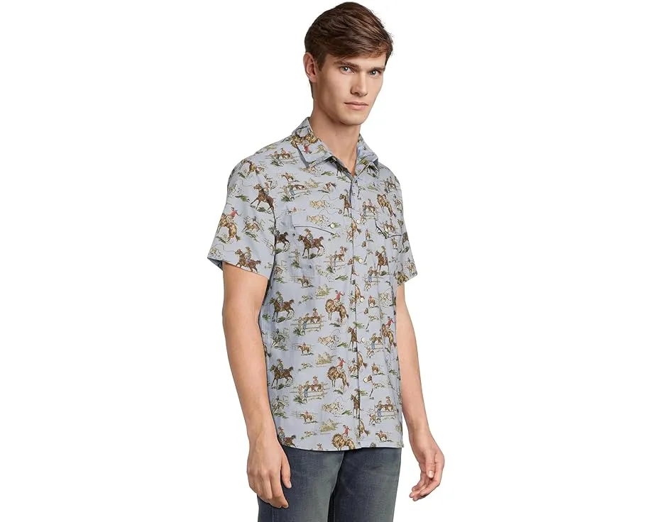 Короткая рубашка Pendleton Laramie Shirt из хлопка с уникальным принтом