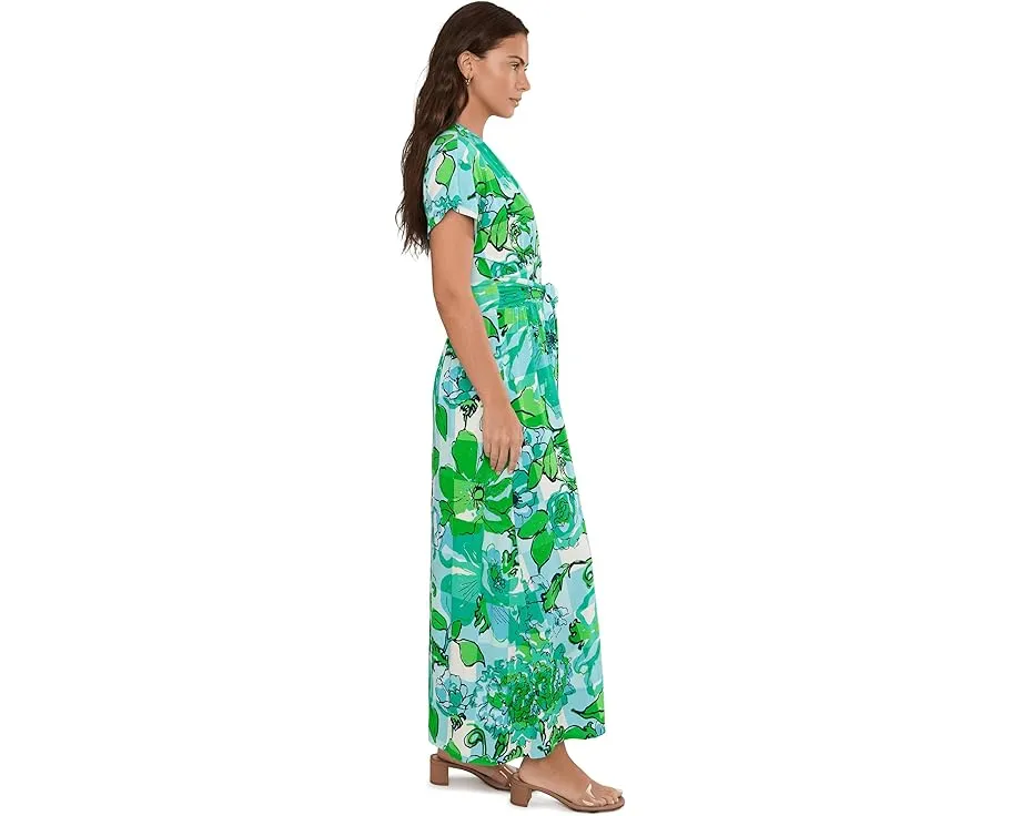 Макси-платье Keenan с запахом и цветочным принтом Lilly Pulitzer