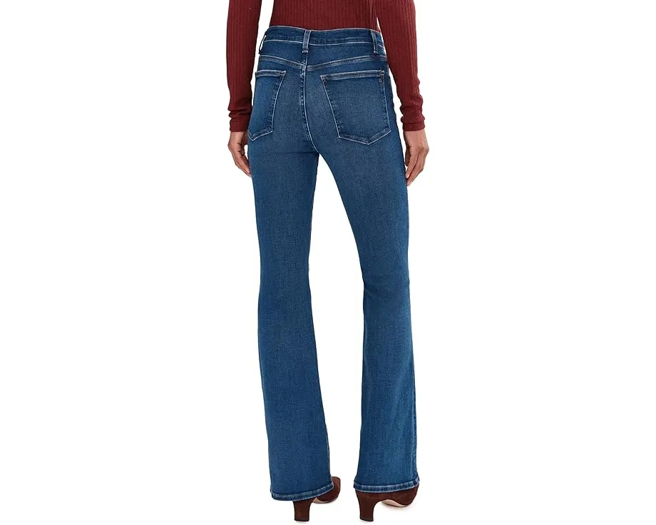 Джинсы Madewell Stretch Flare с клешем и потертостями Carville Wash на высокой талии