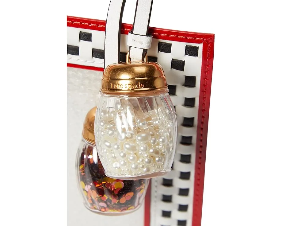 Сумка Kate Spade New York Slice Printed в виде коробки для пиццы с ручкой сверху