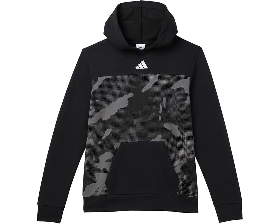 Толстовка adidas Kids с капюшоном и камуфляжным принтом All Over Print