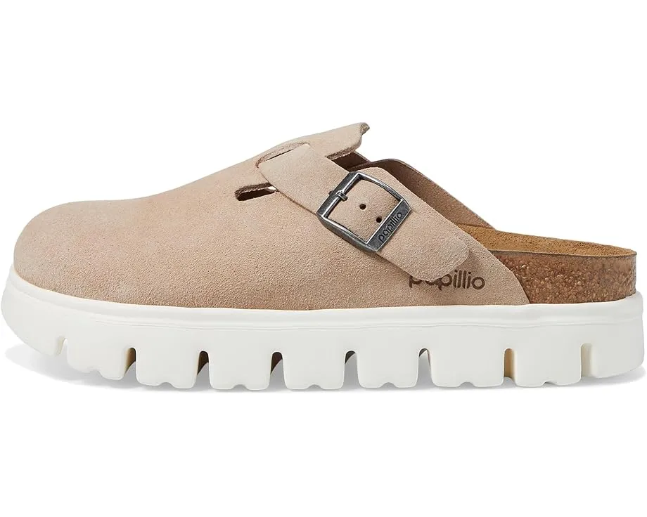 Клоги Birkenstock Boston Chunky Platform на пробковой стельке