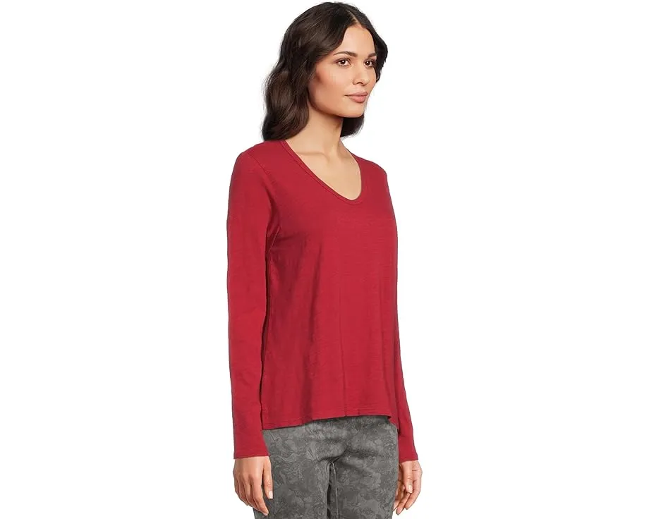 Длинный топ Elliott Lauren с V-образным вырезом и эффектом garment dye