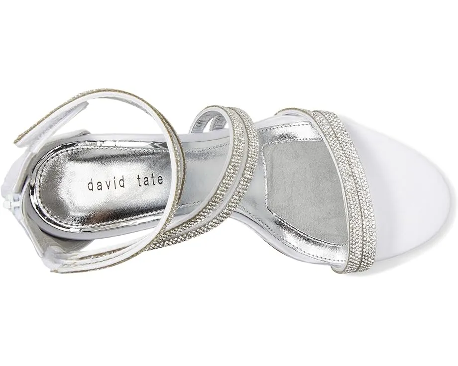 Блестящие сандалии Bride с стразами на каблуке от David Tate