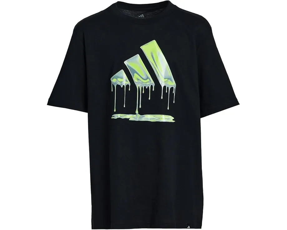 Футболка adidas Kids Chrome Drip Logo с хромированным принтом для стильного образа