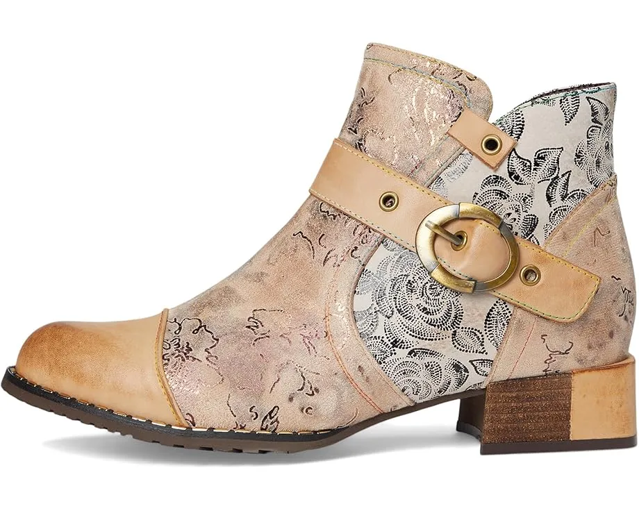 Ботильоны L'Artiste by Spring Step Sipperb с цветочным тиснением и искусственным мехом внутри