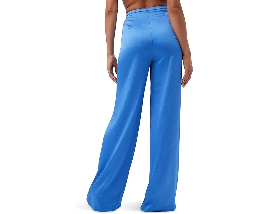 Брюки Tavia из сатина с высокой талией и широкими штанинами от Trina Turk