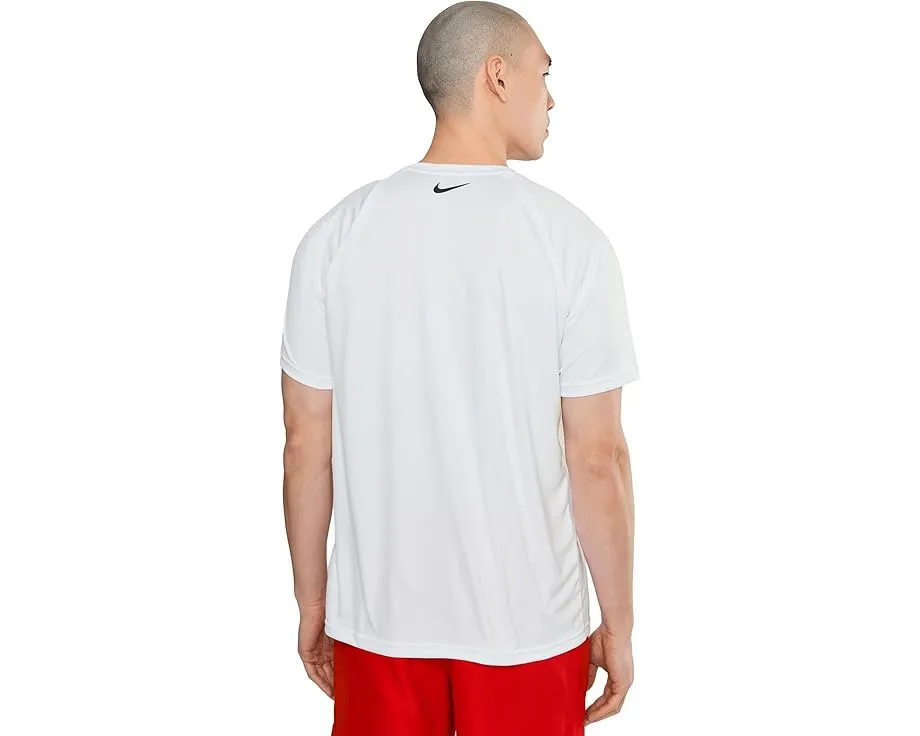 Футболка Nike Hydroguard Outline Swoosh Dri-FIT UV с защитой UPF 40+ и коротким рукавом