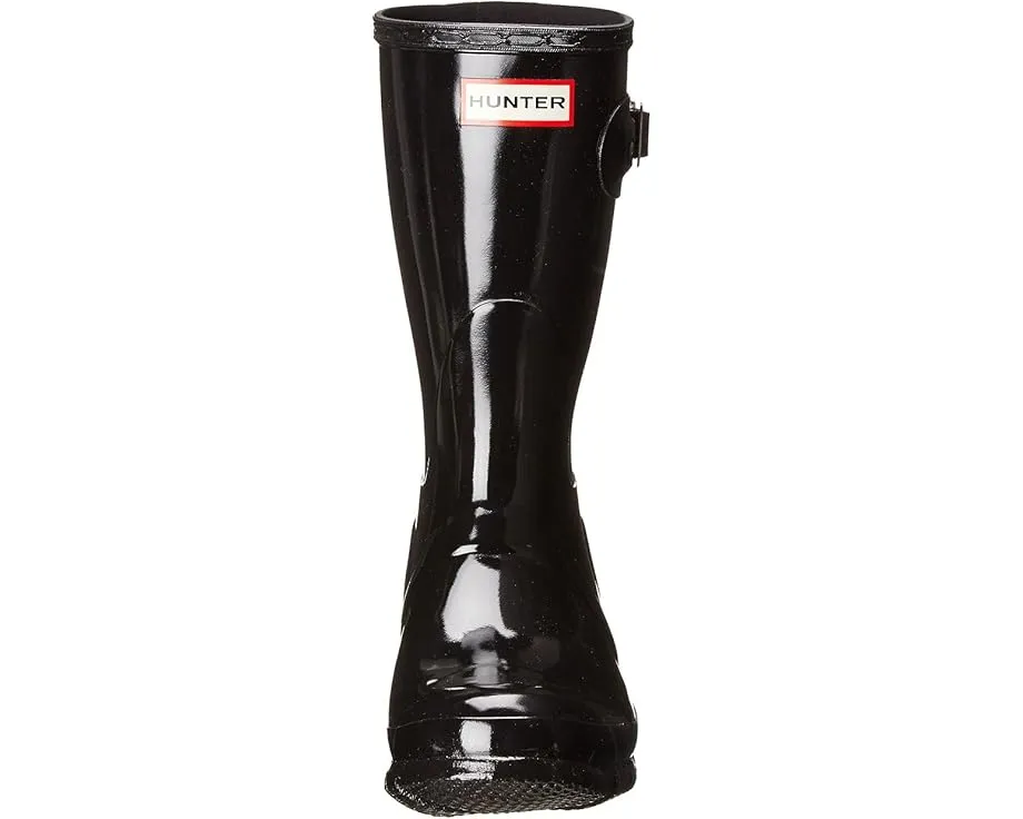 Резиновые сапоги Hunter Original Short Gloss укороченные с декором