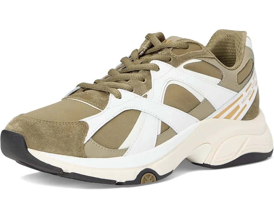 Кроссовки Michael Kors Leo Trainer с многослойным дизайном и логотипом MK