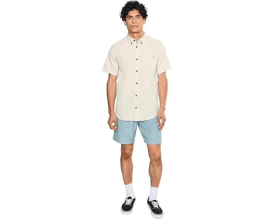 Повседневная рубашка Billabong All Day с коротким рукавом цвета пепельная роза
