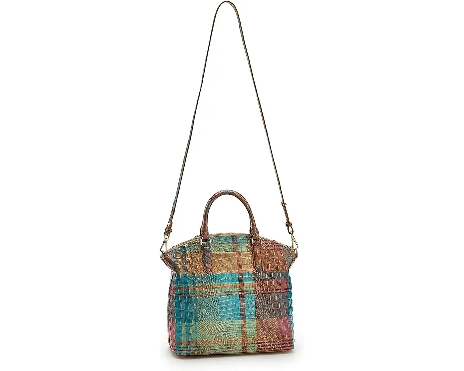 Большая сумка Brahmin Large Duxbury Satchel из текстурированной кожи со съемным ремнем
