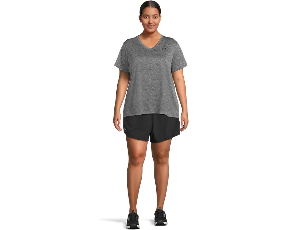 Under Armour Plus Size Tech Short Sleeve V-Neck Twist футболка с V-образным вырезом