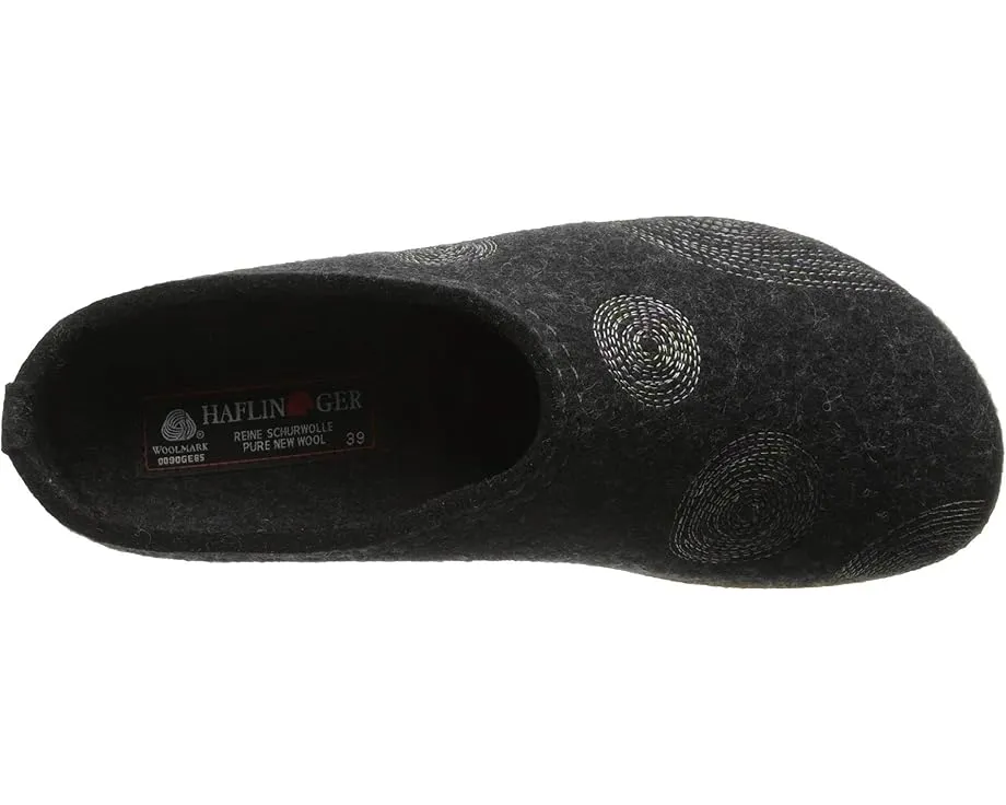 Клоги Haflinger Spirit с войлочным верхом и каблуком-рокером