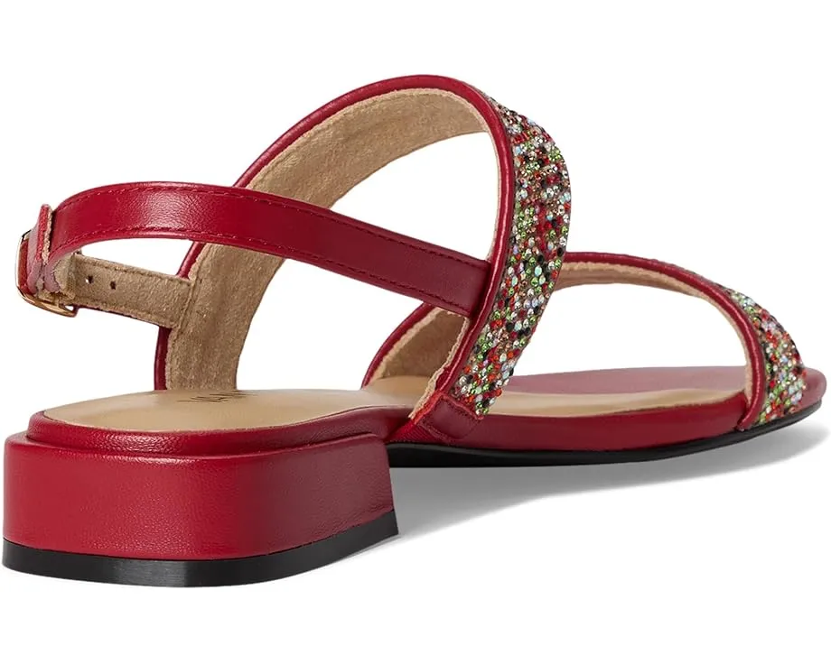 Босоножки Vaneli Emmey с камнями на квадратном носке и устойчивым каблуком