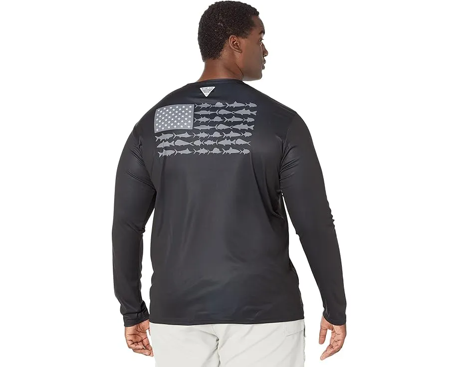 Футболка с длинным рукавом Columbia Big & Tall Terminal Tackle PFG Fish Flag