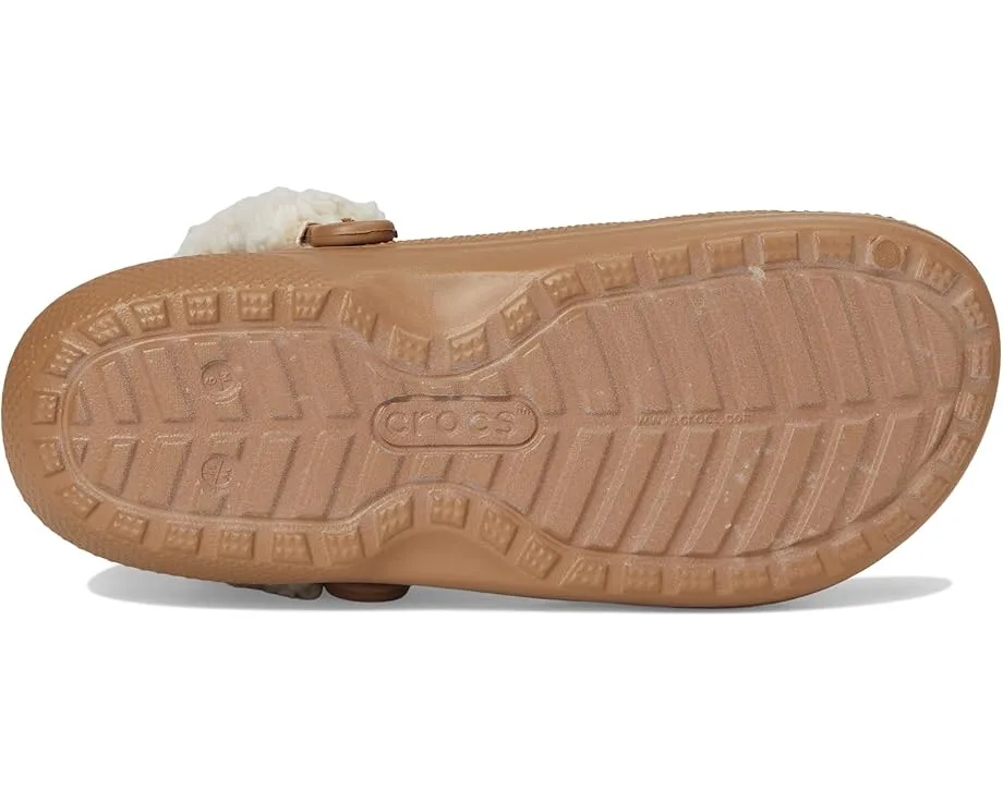 Кроксы Crocs Classic Fleece Lined Clogs с меховой подкладкой и регулируемым ремешком