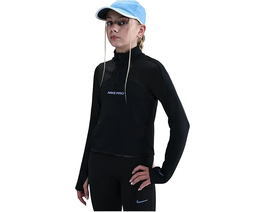 Детская кофта Nike Kids Pro с технологией Therma-FIT и молнией на половину