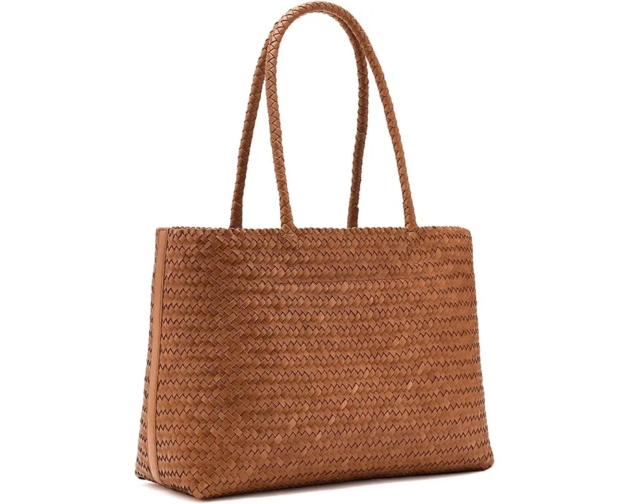 Madewell Кожаная сумка-тоут Handwoven Leather Tote с плетеным дизайном
