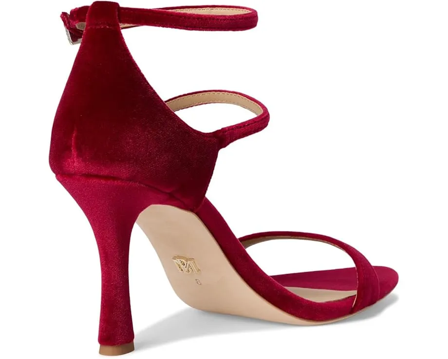 Босоножки Badgley Mischka Valencia на тонком каблуке с двойными ремешками и пряжками