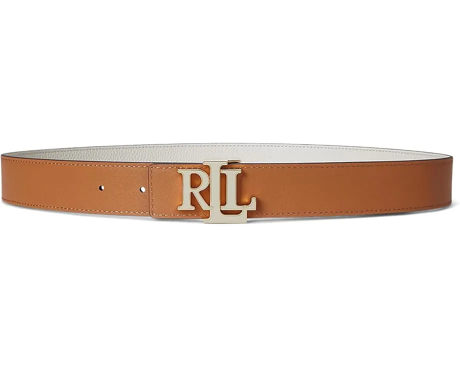 Ремень Lauren Ralph Lauren с логотипом из зернистой кожи реверсивный