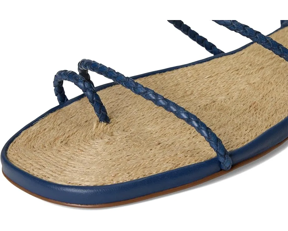 Босоножки Schutz Kaya Straw Flat с квадратным носком и соломенным верхом