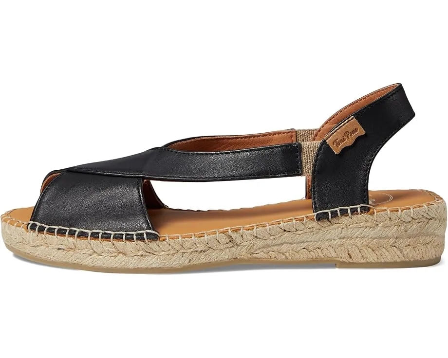 Toni Pons Elda-P эспадрильи на танкетке с открытым носком ручной работы