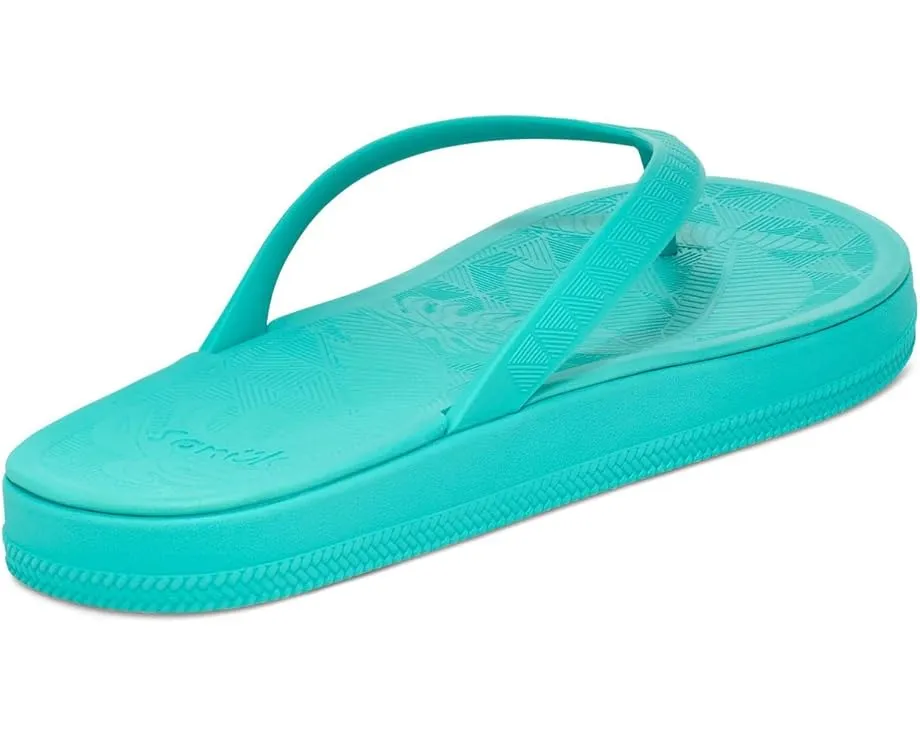Пляжные шлепанцы Sanuk Funshine с ремнем из TPU и стелькой из сахарного тростника