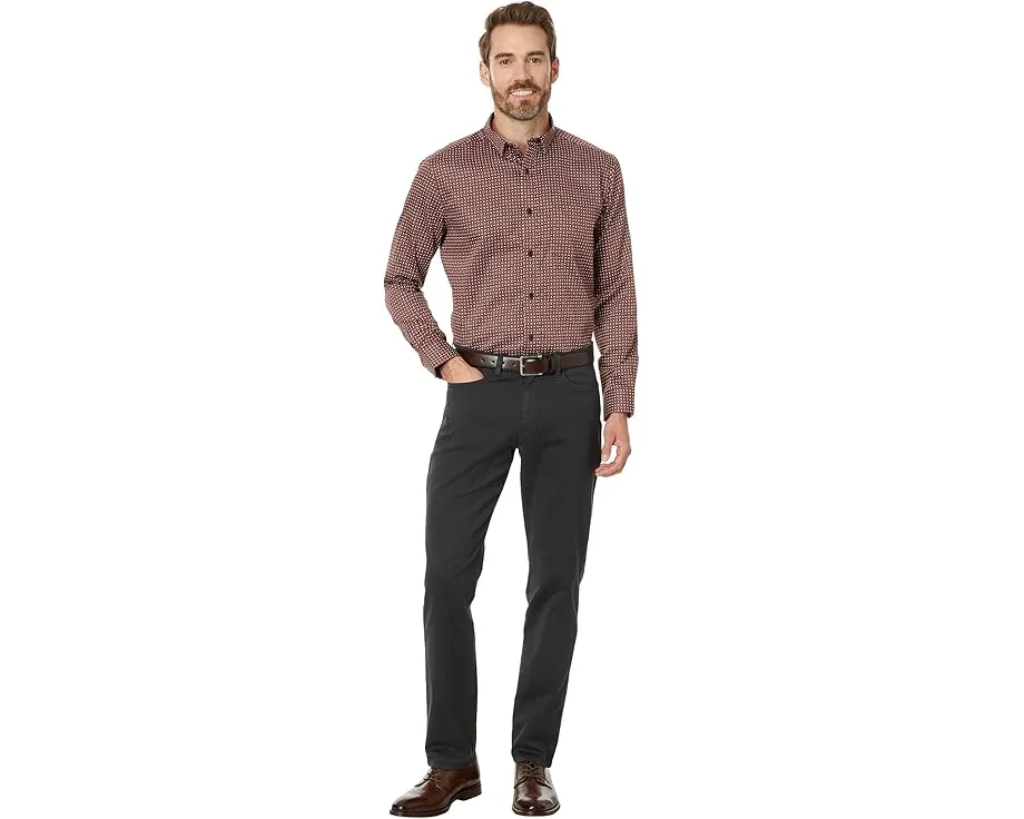 Johnston & Murphy брюки Five-Pocket Slim Fit из пима-хлопка