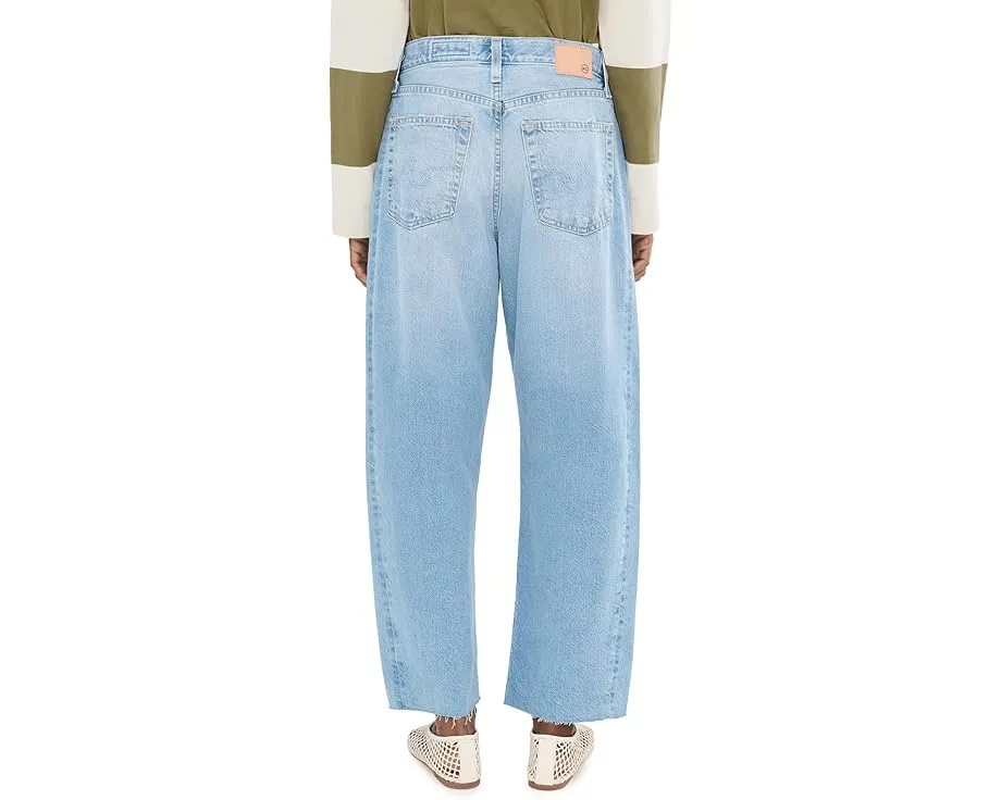 Джинсы AG Jeans Hattie High-Rise Crop Barrel с высокой посадкой и широкой штаниной