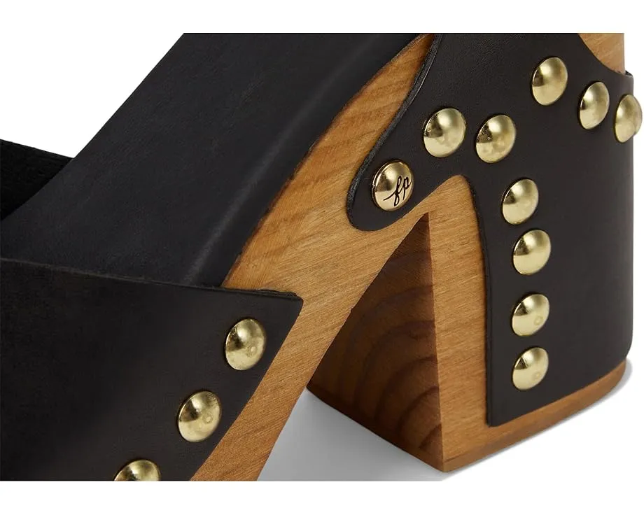 Клог Cecily Clog от Free People с деревянной платформой и квадратным носком