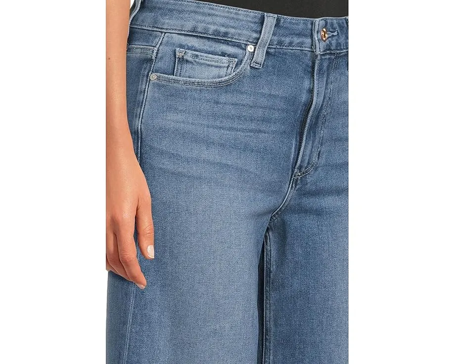 Джинсы Paige Anessa 31 дюйм с широкими штанинами и винтажным светлым оттенком