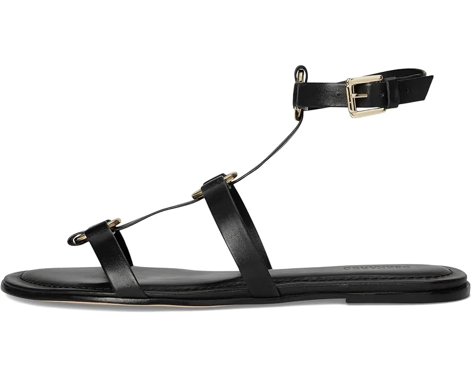 Сандалии Bernardo Hera без каблука Т-образные с миндалевидным носком и регулируемой пряжкой