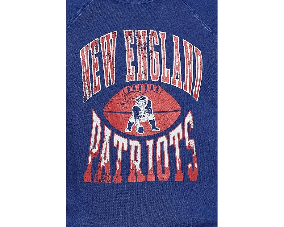 Футболка Junk Food Clothing Kids с длинным рукавом и принтом New England Patriots для детей
