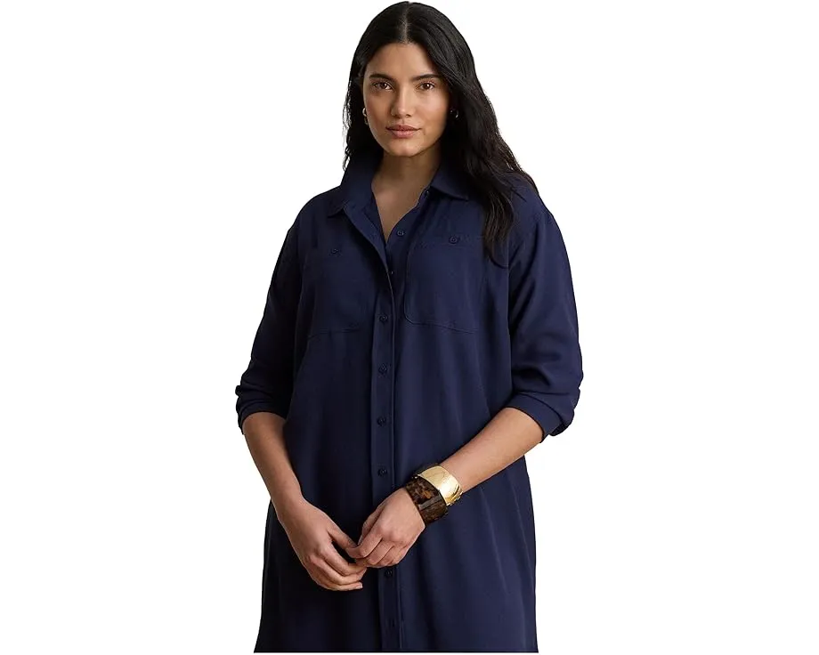 Платье-рубашка Lauren Ralph Lauren из двойного жоржета