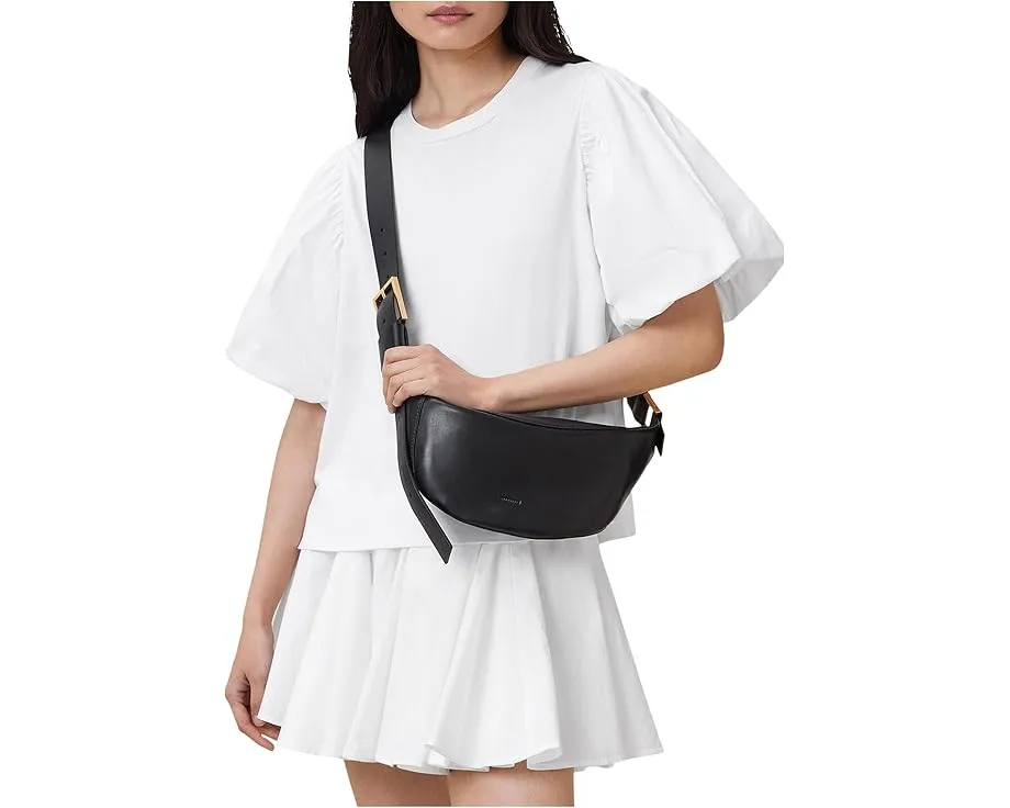 Сумка кроссбоди AllSaints Luna из мягкой овечьей кожи со скрученными швами