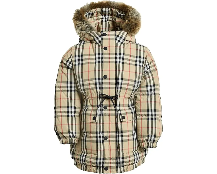 Пальто Burberry Kids Franklin Check для мальчиков