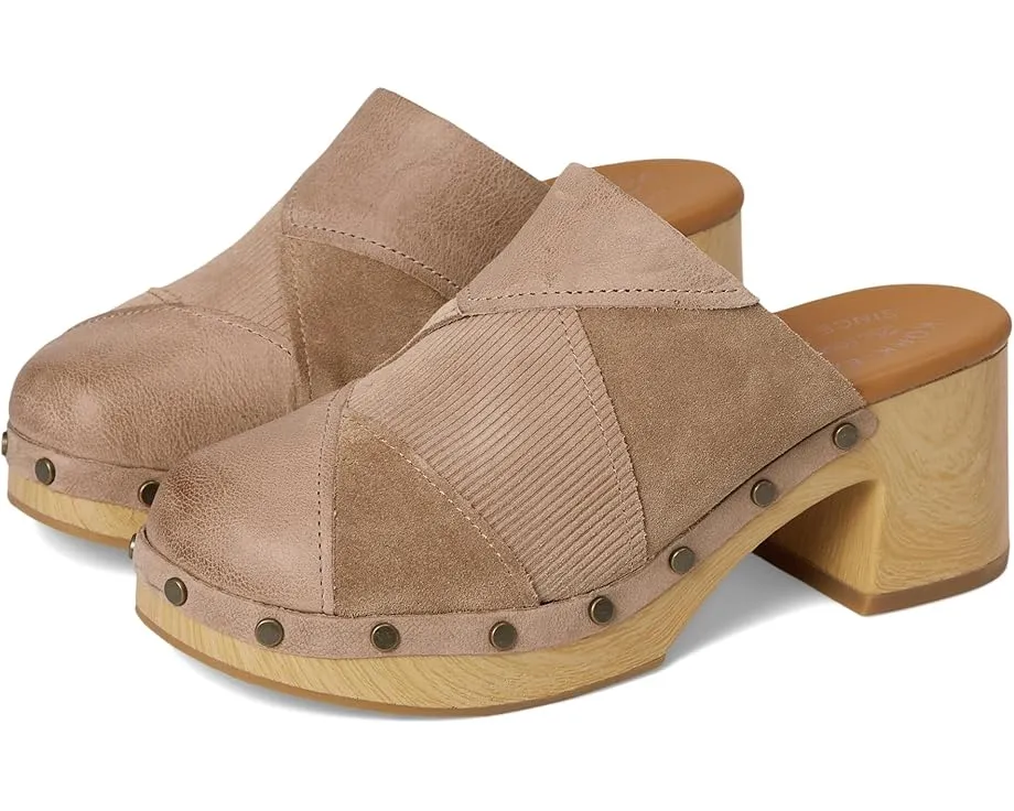 Сабо Kork-Ease Tay на каблуке в стиле пэчворк