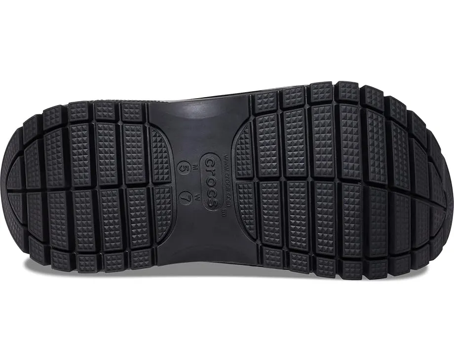 Кроссовки-клоги Crocs Mega Crush с высокой платформой и ремешком
