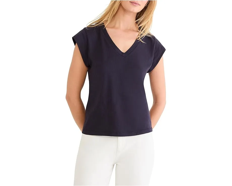 Футболка NIC+ZOE с коротким рукавом и V-образным вырезом из хлопка Supima