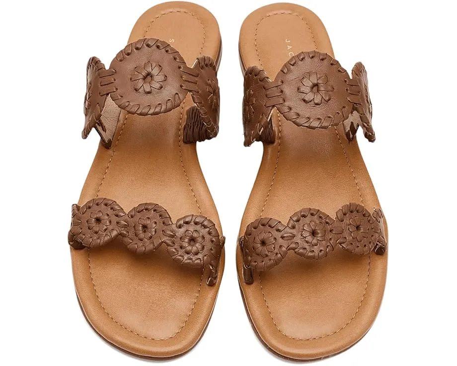 Сандалии Jack Rogers Lauren II на плоской подошве с цветочным декором