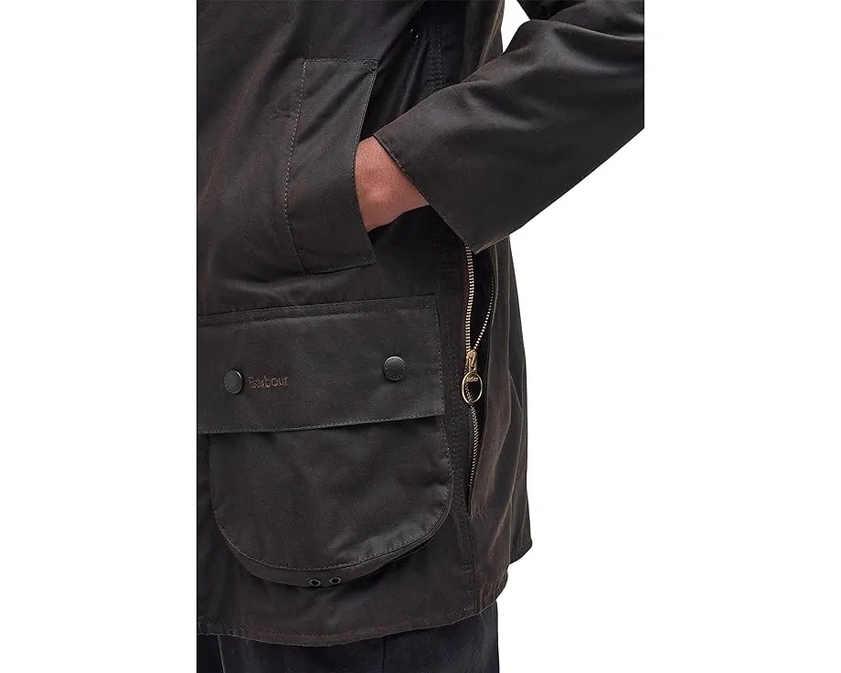 Классическая вощеная куртка Barbour Classic Beaufort Wax Jacket с отстегивающимся капюшоном