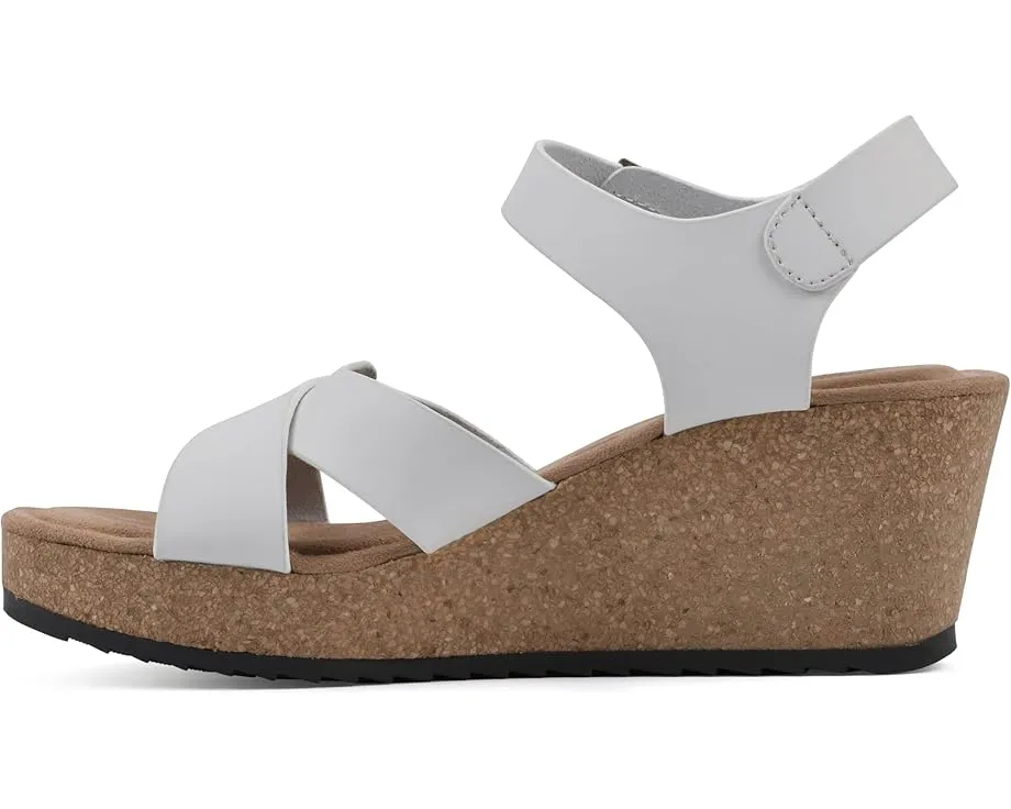 Сандалии White Mountain Prezo на пробковом каблуке с миндалевидным носком