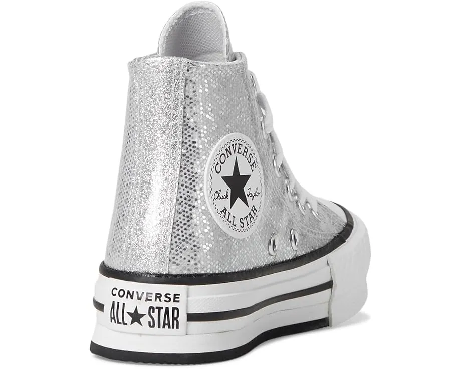 Converse Kids кроссовки Chuck Taylor All Star Lift Disco с блестками на платформе